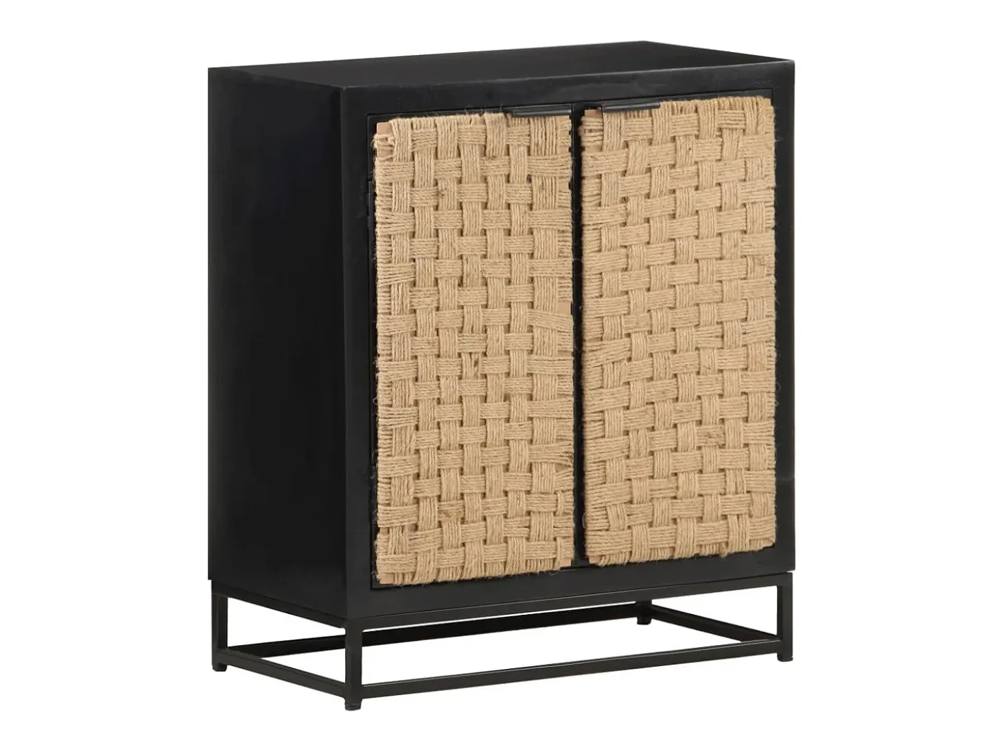 Aparador de madera maciza de mango 60x35x70 cm