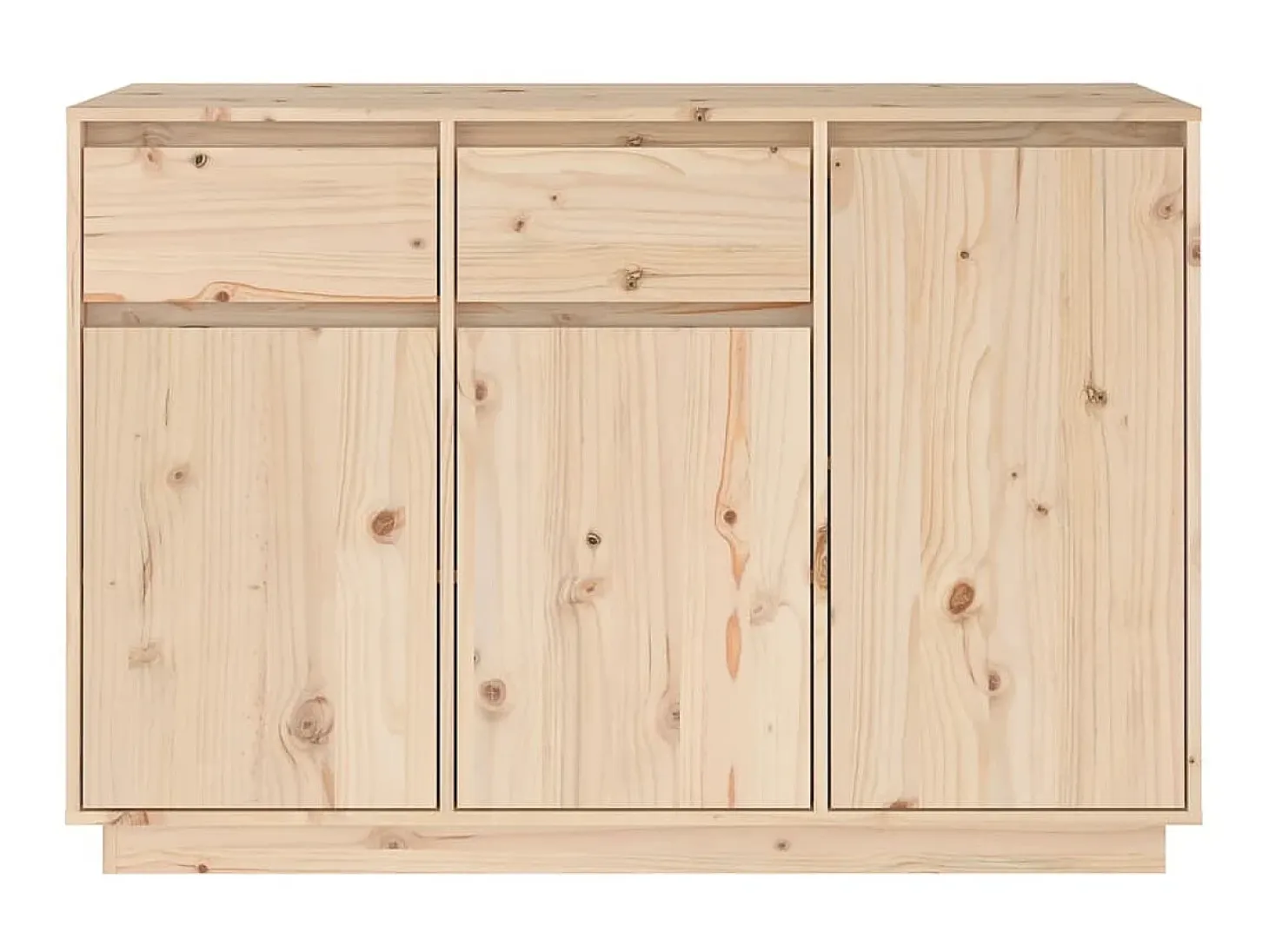 Aparador de madera maciza de pino 110x34x75 cm ES75900