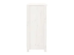 Aparador de madera maciza de pino blanco 70x35x80 cm