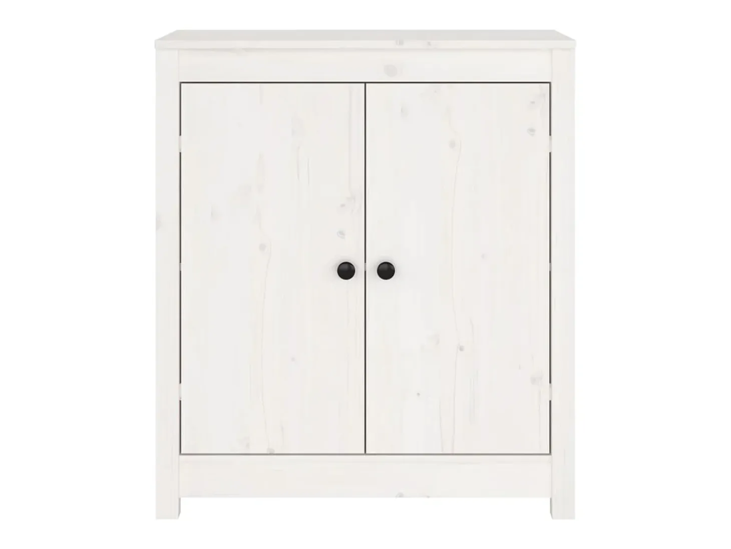 Aparador de madera maciza de pino blanco 70x35x80 cm