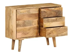 Aparador de madera maciza de mango 90x30x69 cm