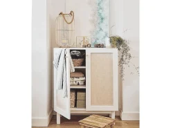 Aparador de madera maciza blanco - LINEN - DECOWOOD