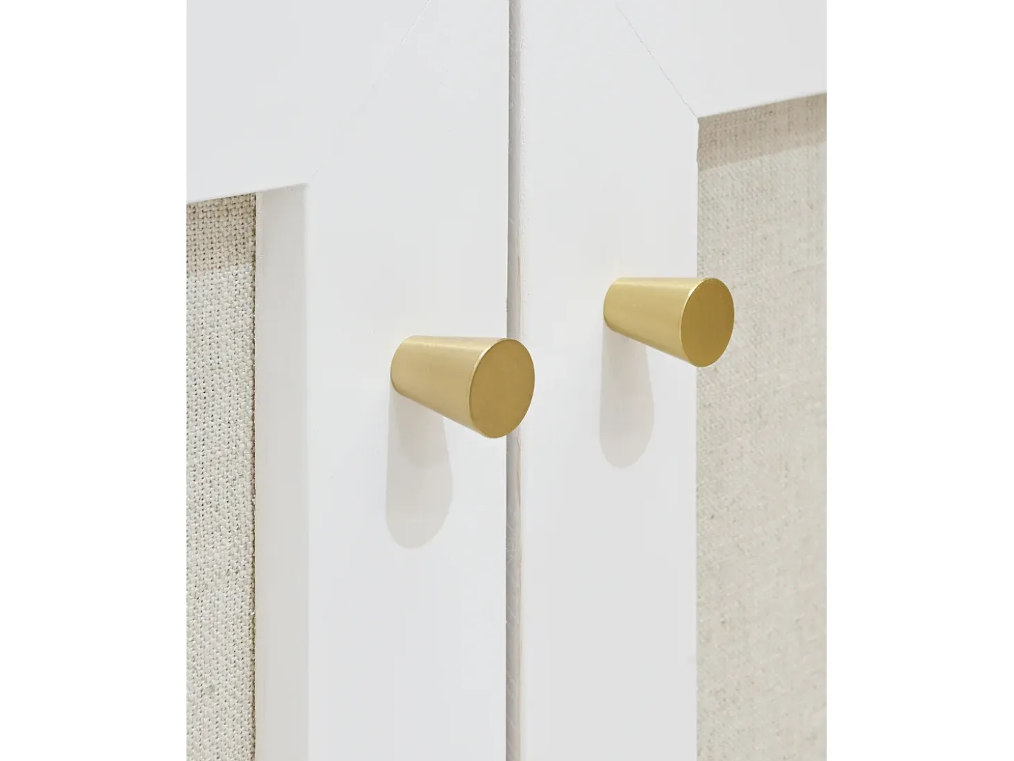 Aparador de madera maciza blanco - LINEN - DECOWOOD