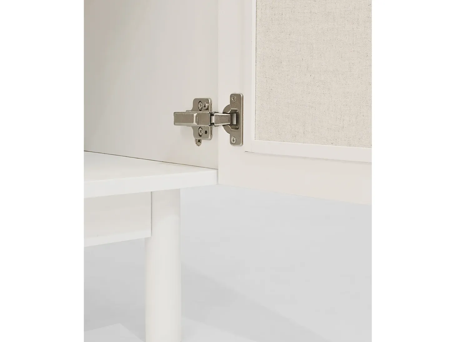 Aparador de madera maciza blanco - LINEN - DECOWOOD