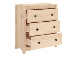 Aparador de madera maciza de pino 70x35x80 cm