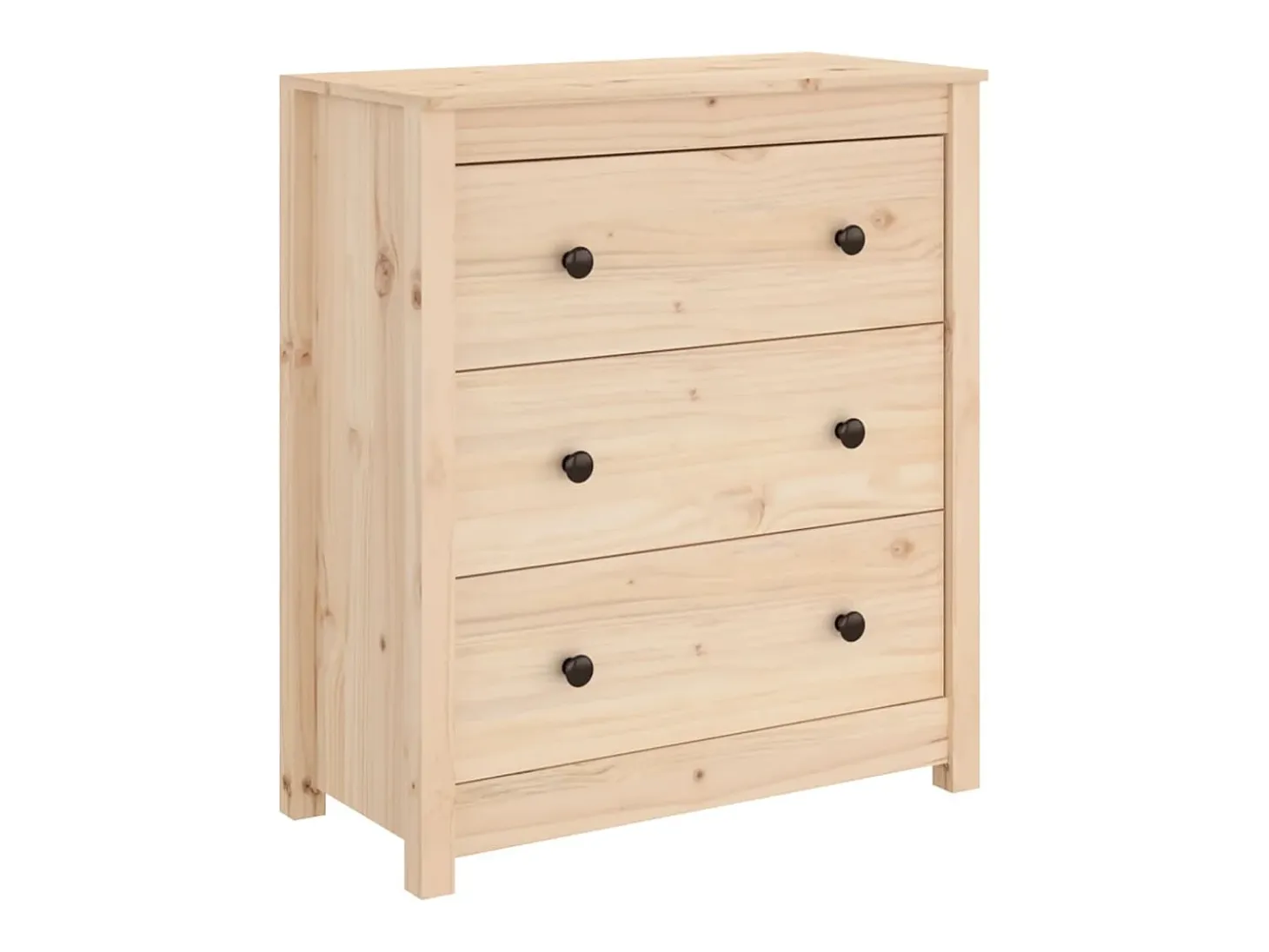 Aparador de madera maciza de pino 70x35x80 cm