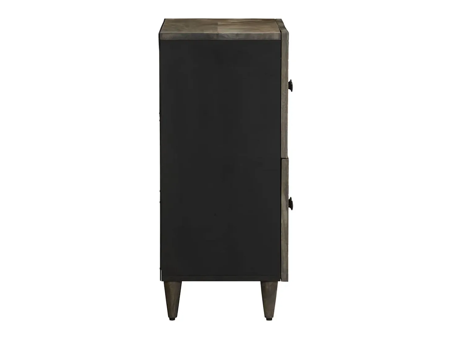 Aparador de madera maciza de mango 60x33x75 cm