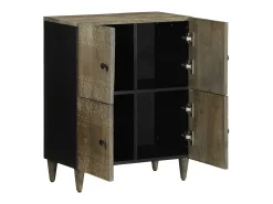 Aparador de madera maciza de mango 60x33x75 cm