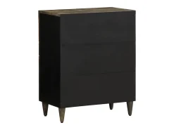 Aparador de madera maciza de mango 60x33x75 cm