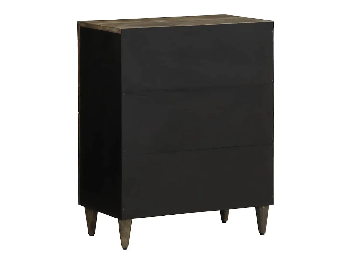 Aparador de madera maciza de mango 60x33x75 cm