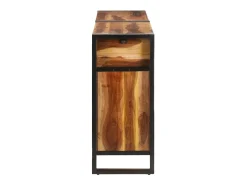 Aparador de madera maciza de acacia acabado miel 172x35x80 cm