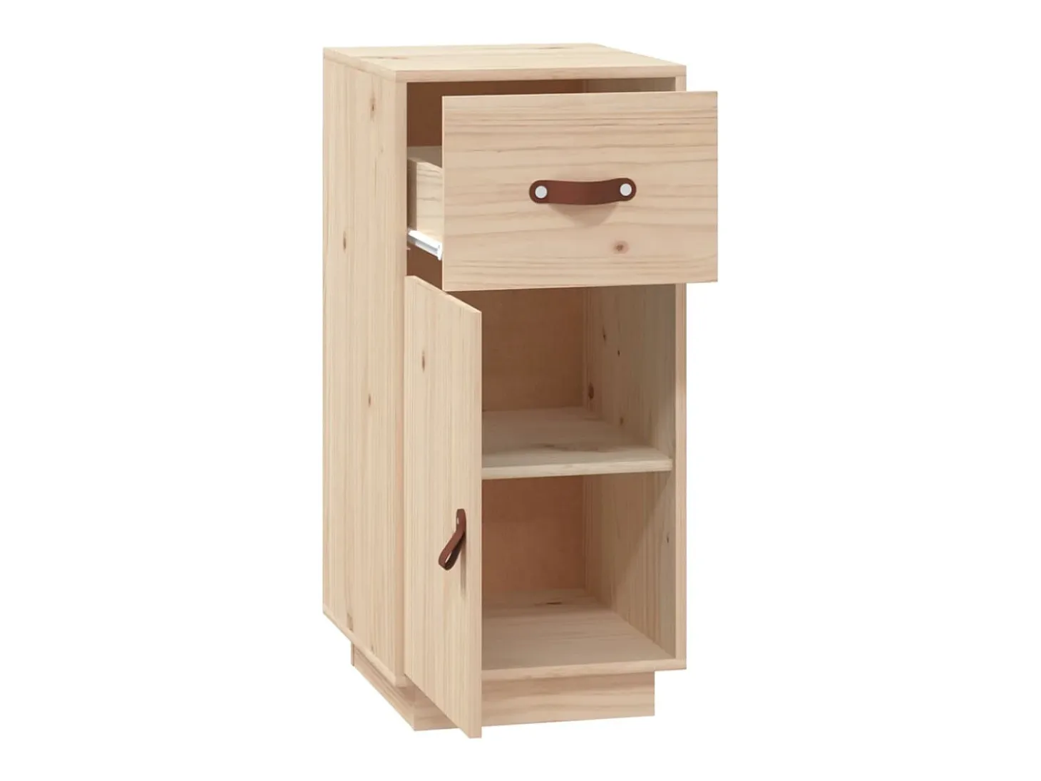 Aparador de madera maciza de pino 34x40x75 cm
