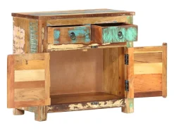 Aparador de madera maciza reciclada 70x35x65 cm