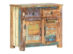 Aparador de madera maciza reciclada 70x35x65 cm