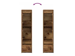 Aparador de madera vieja 29,5x34x119,5 cm Madera de ingeniería