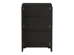 Aparador de MDF con 2 puertas decorativas con motivo en azul océano