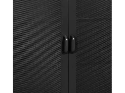 Aparador de metal acero 102 x 80 x 40 cm negro 03_0006610