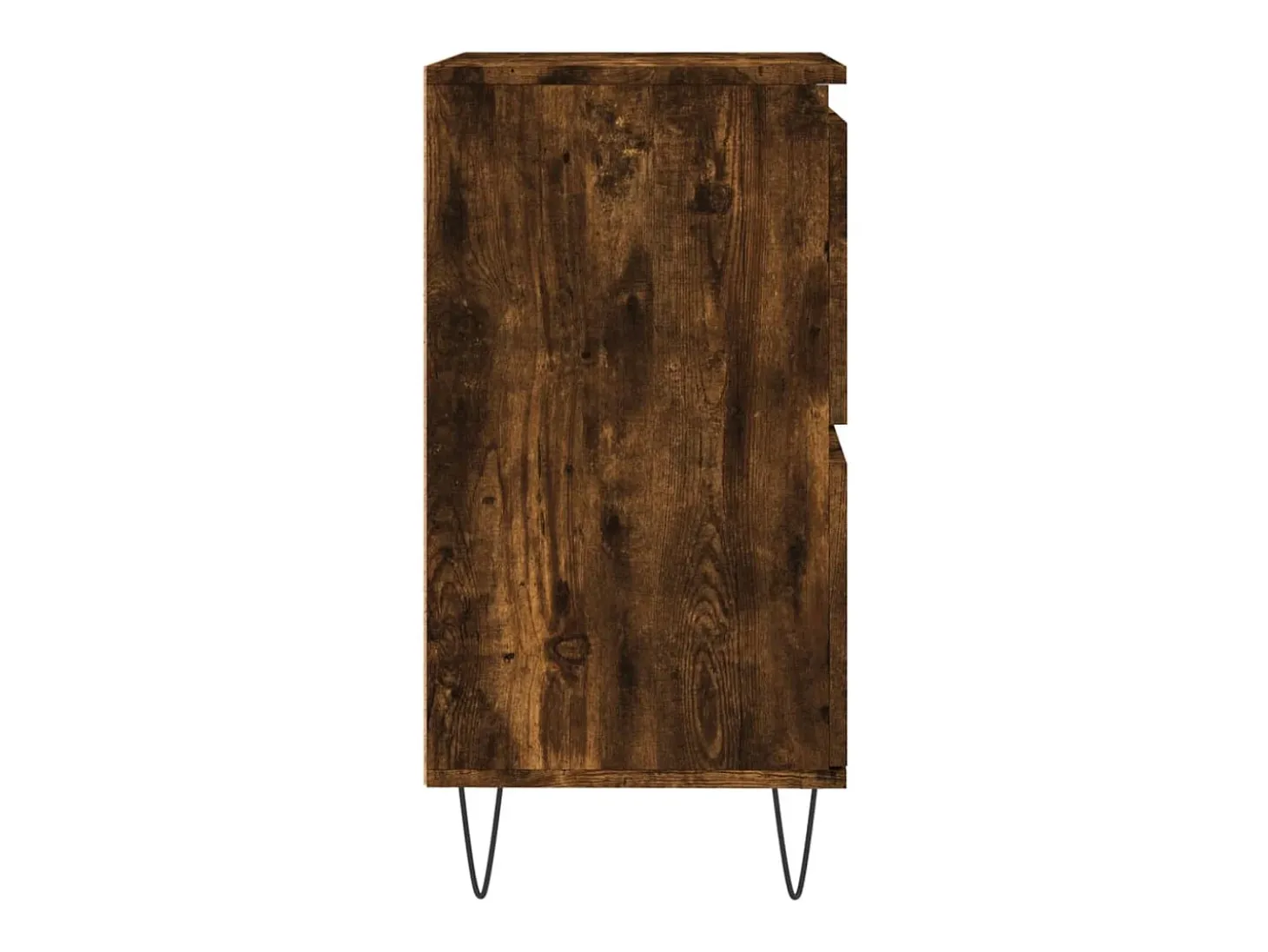 Aparador de roble ahumado 60x35x70 cm Madera de ingeniería