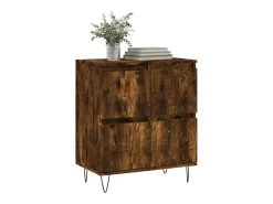 Aparador de roble ahumado 60x35x70 cm Madera de ingeniería
