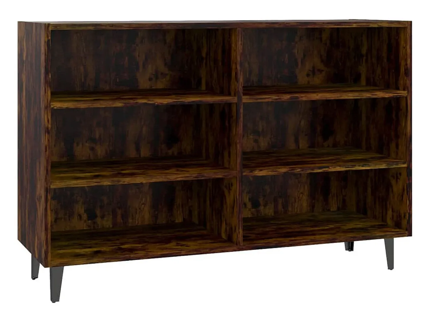 Aparador de roble ahumado 103,5x35x70 cm Madera de ingeniería