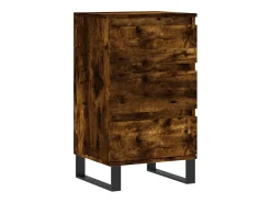 Aparador de roble ahumado 40x35x70 cm madera de ingeniería