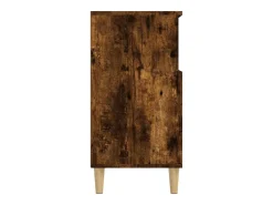 Aparador de roble ahumado 60x35x70 cm Madera de ingeniería