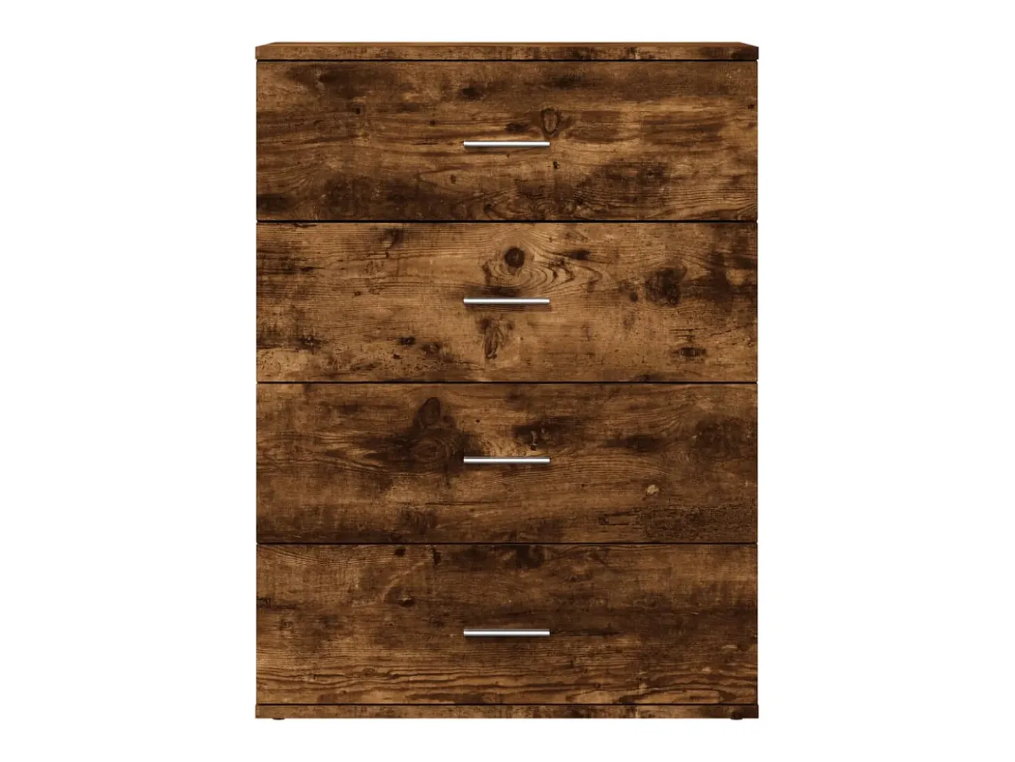 Aparador de roble ahumado 60x39x80 cm madera de ingeniería