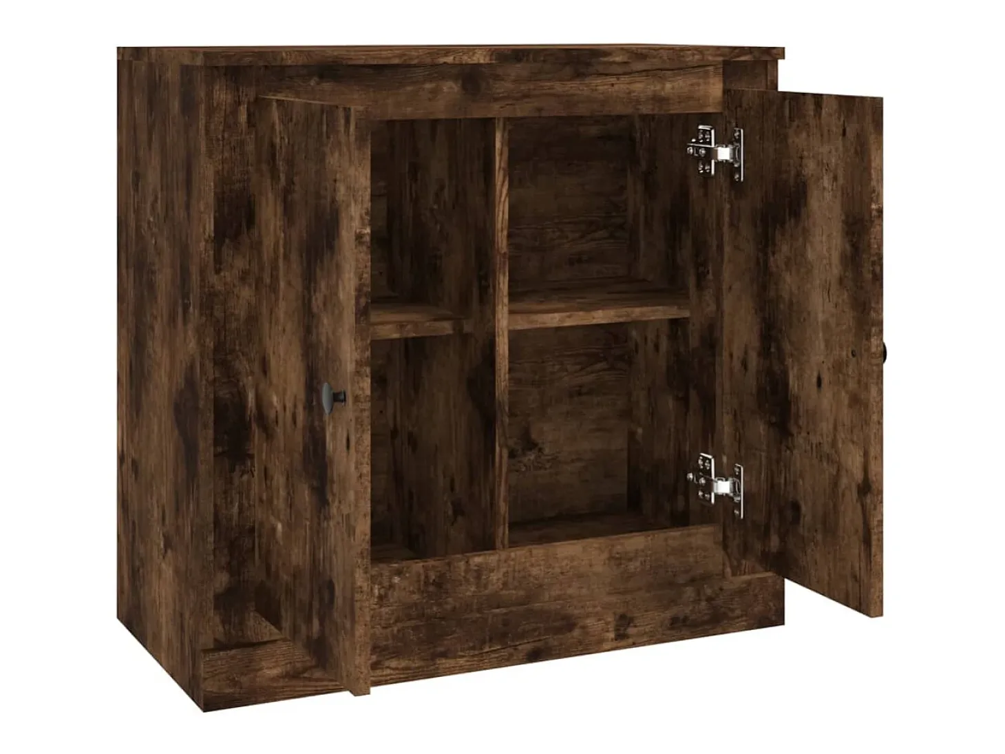 Aparador de roble ahumado 70x35,5x67,5 cm madera de ingeniería