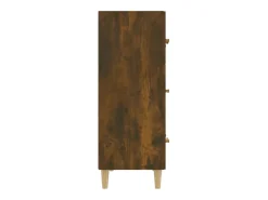 Aparador de roble ahumado 70x34x90 cm Madera de ingeniería