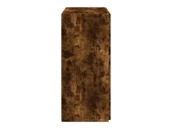 Aparador de roble ahumado 80x42,5x93 cm madera de ingeniería