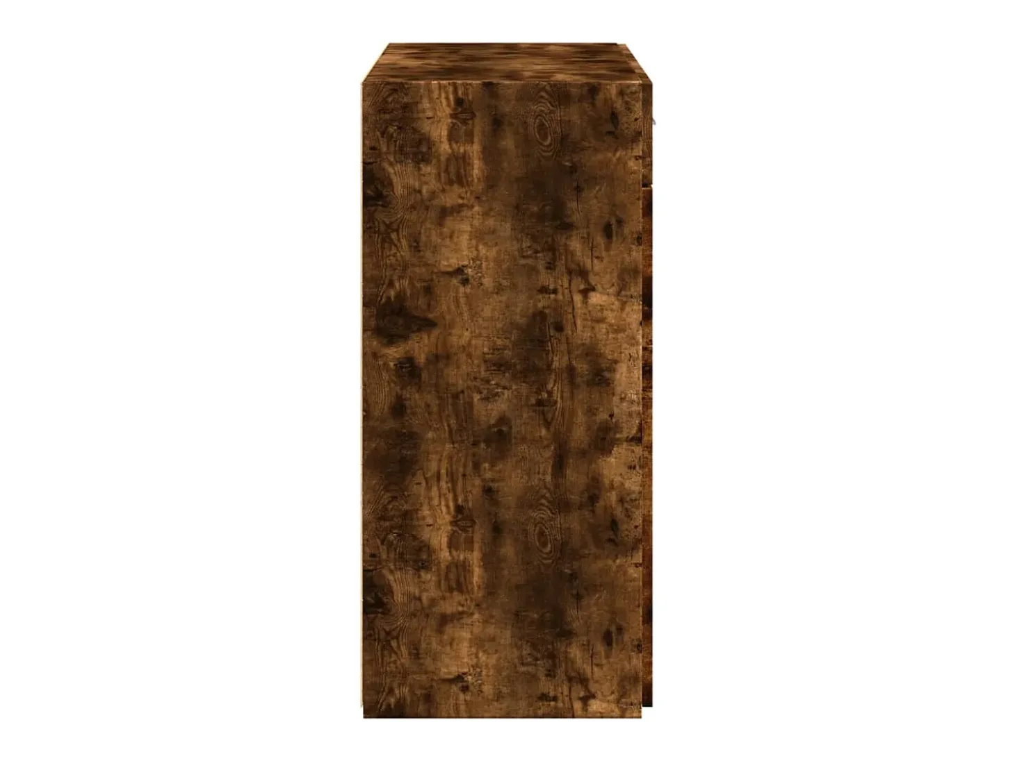 Aparador de roble ahumado 80x42,5x93 cm madera de ingeniería