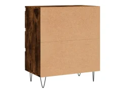 Aparador de roble ahumado 60x35x70 cm Madera de ingeniería