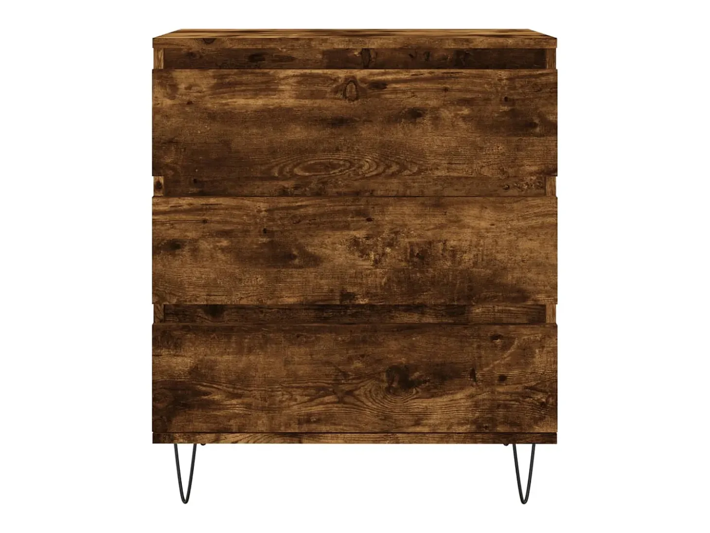 Aparador de roble ahumado 60x35x70 cm Madera de ingeniería