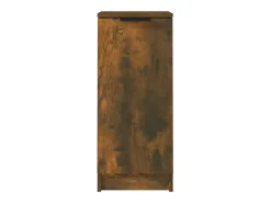 Aparador de roble ahumado 30x30x70 cm Madera de ingeniería