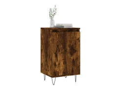 Aparador de roble ahumado 40x35x70 cm madera de ingeniería
