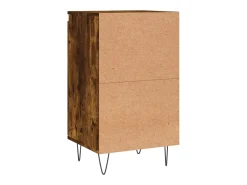 Aparador de roble ahumado 40x35x70 cm madera de ingeniería