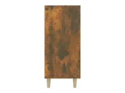 Aparador de roble ahumado 90x34x80 cm madera de ingeniería