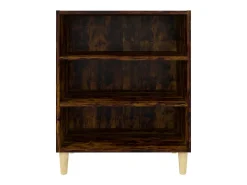 Aparador de roble ahumado 57x35x70 cm madera de ingeniería