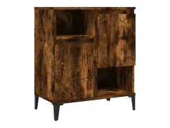 Aparador de roble ahumado 60x35x70 cm Madera de ingeniería