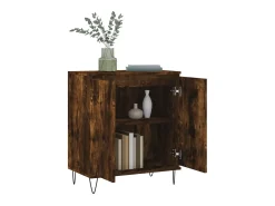 Aparador de roble ahumado 60x35x70 cm Madera de ingeniería