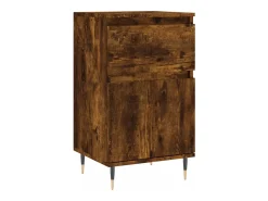 Aparador de roble ahumado 40x35x70 cm madera de ingeniería