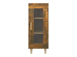 Aparador de roble ahumado 34,5x34x90 cm Madera de ingeniería