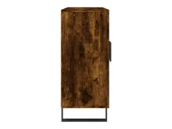 Aparador de roble ahumado 90x34x80 cm madera de ingeniería