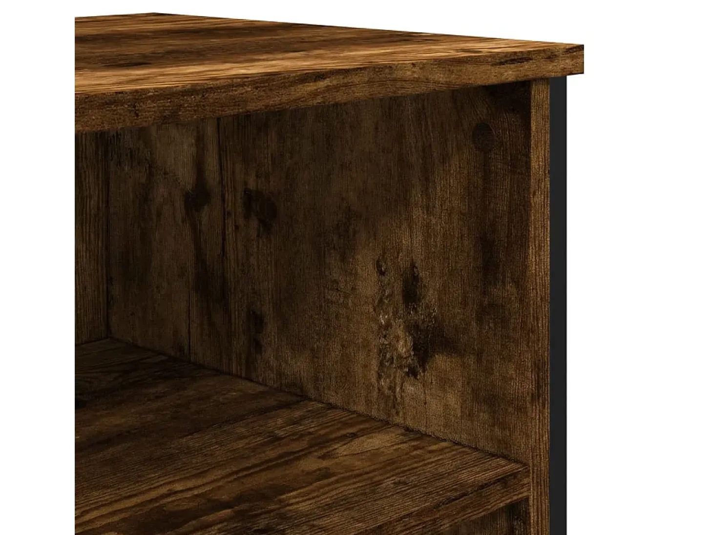Aparador de roble ahumado 91x35,5x74,5 cm madera de ingeniería