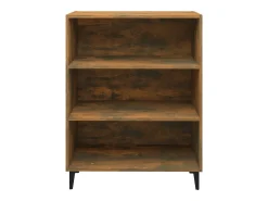 Aparador de roble ahumado 69,5x32,5x90 cm Madera de ingeniería