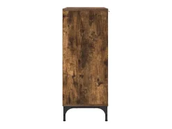 Aparador de roble ahumado 89,5 x 33 x 82 cm Madera de ingeniería