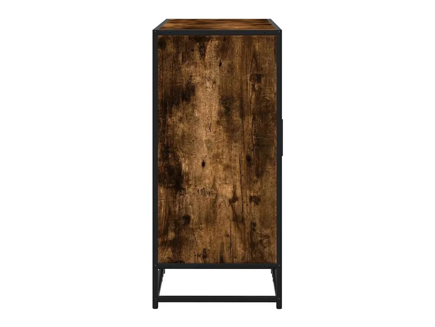 Aparador de roble ahumado 92x35x76 cm madera de ingeniería
