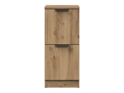 Aparador de roble artesanal 30x30x70 cm madera de ingeniería