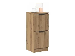 Aparador de roble artesanal 30x30x70 cm madera de ingeniería