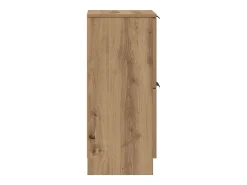 Aparador de roble artesanal 30x30x70 cm madera de ingeniería